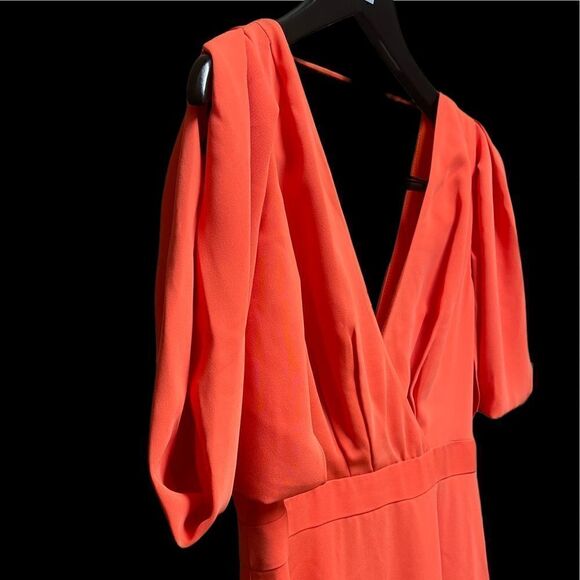 🌟85% OFF🌟NEW🌟JCrew Gown Dress in Orange Size 6 - Picture 3 of 5